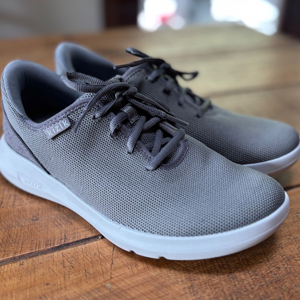 Kizik Madrid Eco Knit Mens Womens Gray Athletic Shoes Sneakers M 5.5 W 7 WIDE